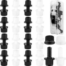 16 Pairs Motorcycle Nylon License Plate Cover Screws License Plate Holder Bolts for Motorcycle and Bike Fastening Plates, Frames and Covers