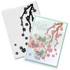 Threetols Flower Embossing Folder, Branch Background Embossing Folder for Card