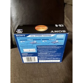 Sony CD-R sony optical 700 MB 1 x 48x compatible Factory Sealed 10 Discs