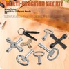 Tanstic 13Pcs Multi-functional Utility Kit - Includes 4-Way Spanner, Square