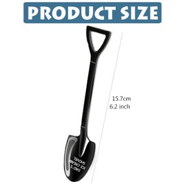 PBIEHSR Fathers Day Birthday Gifts Men Ice Cream Spoon, Father's Day Gifts Funny Engraved Dad's Stainless Steel Shovel Spoon (Black)