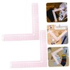 TEHAUX 2pcs Square Ruler for Tailoring and Sewing Design Ruler