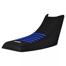 Yamaha 1988 - 2006 YAMAHA WARRIOR Gripper SEAT COVER Black w/ TM Blue Ribs Enjoy #111