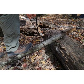 Portable Handheld Pocket Chainsaw - 24'' Chain - Survival Gear By Sirius Survival (Black)