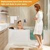 Showingo 24 Inch Clear Replacement Bathroom Towel Bar with Adjustable