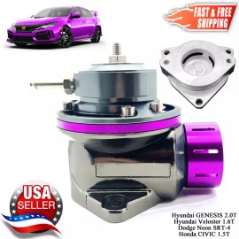BoostPRO FV PURPLE 40mm Blow off Valve BOV Kit for Honda Civic 1.5T Genesis 2.0T SRT-4
