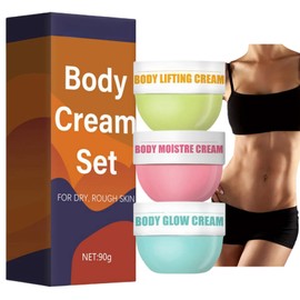 3PCS Body Cream Set for Women Gifts,Bum Cream,Tightening Toned Butt Cream,Body Lifting Cream,Body Moistre Cream,Body Glow Cream for Balance Skin Tone,Moisturizing Body Cream for Smooth Tighten Skin