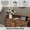 Welfuturer Tall Dresser for Bedroom with Charge Station 8 Drawers