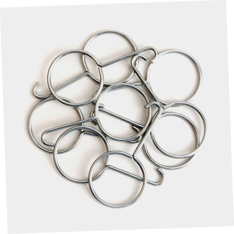 TEHAUX 10pcs Stainless Steel Drain Lifting Hooks Durable Shower Drain