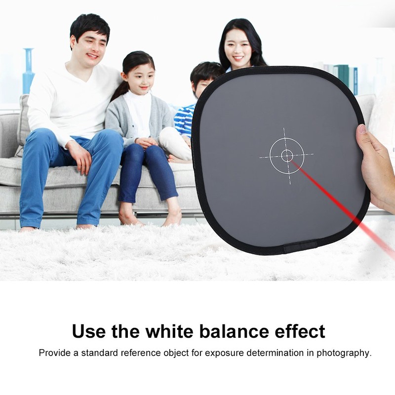 White Balance Cards Exposure Photography Card Set with Bag 18%