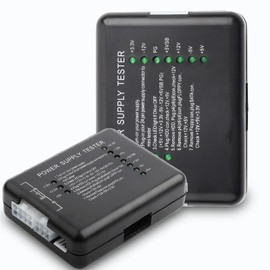 Power Supply Tester Checker, Computer Power Supply Tester Checker Power Supply Tester for Computer 20/24 Pin HDD SATA Floppy for Any Computer Technician