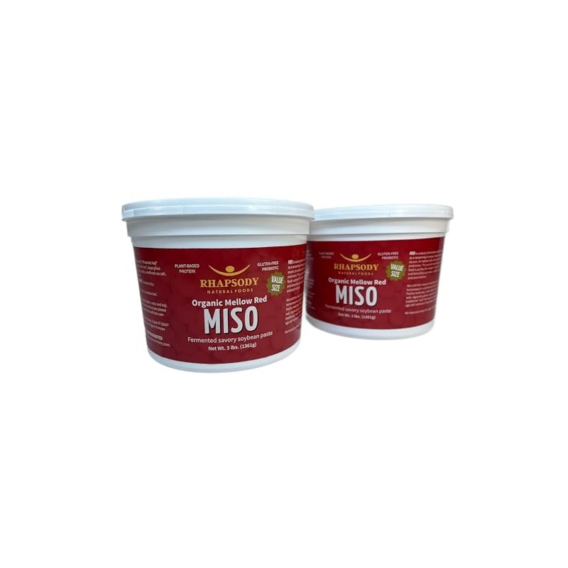 Rhapsody Natural Foods, Mellow Red Miso (Aka Miso), Made in