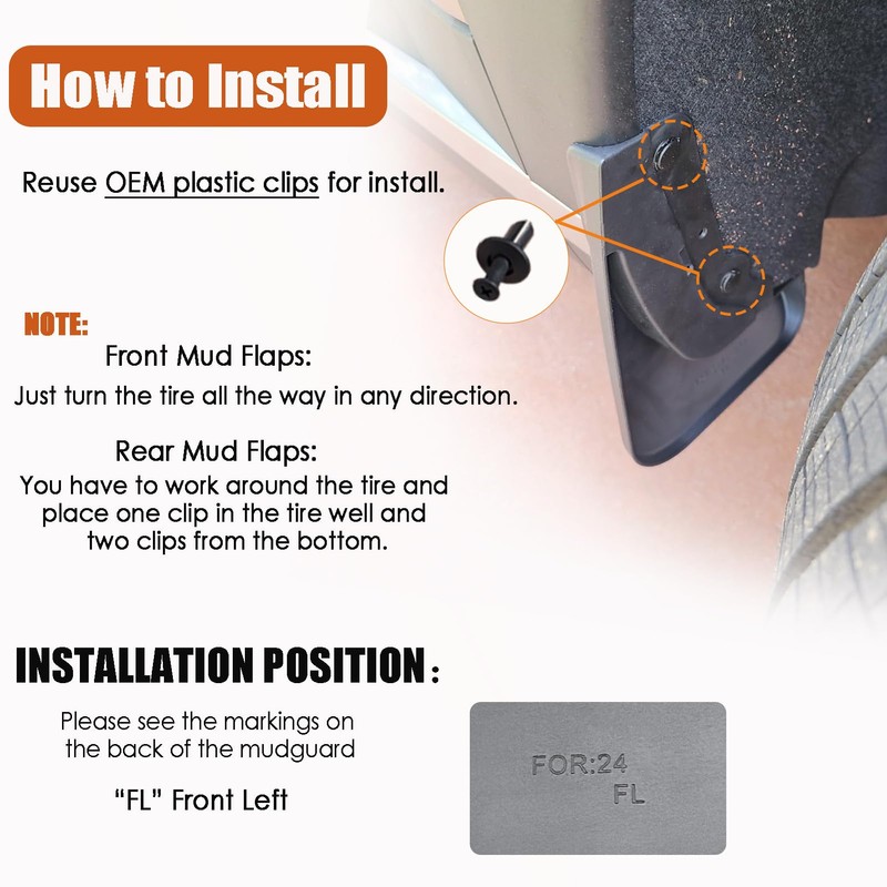 KEAIDAP Mud Flaps for Hyundai Santa fe 2024 2025 -