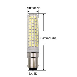 Edearkar 15W BA15D LED Corn Light Bulbs Natural Light 4000K, 136 LEDs 2835 SMD, Dimmable, Equivalent to 150W Halogen Bulb, AC110V, BA15D Base, Pack of 4
