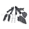 HTTMT MT390-018- Black Front Rider Foot Pegs Bracket Compatible with