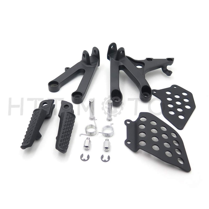 HTTMT MT390-018- Black Front Rider Foot Pegs Bracket Compatible with