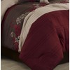 Chezmoi Collection Napa 7-Piece Luxury Leaves Scroll Embroidery Bedding Comforter