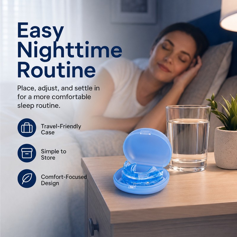 Adjustable Snoring Mouth Guard for Sleep Support – EVA Full-Mouth