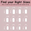 French Press On Nails - 24Pcs Square Fake Nails -