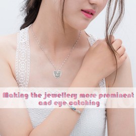 Framendino, 40 Pack Mini Metal Beads Heart Shaped You Are Always In My Charms for DIY Craft Keychain Necklace Pendants Bracelets Earrings Jewelry Making Findings (Antique Silver)