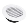 8 Inch Round Vent Cover, 200mm Weather Resistant ABS White