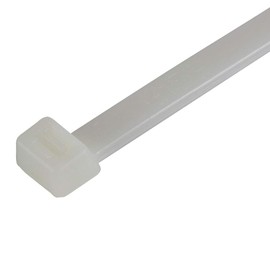 GTSE 6” White/Clear Zip Ties, 1,000 Bulk Pack, 40lb Strength, UV Resistant Strong Nylon Cable Ties, Self-Locking 6 Inch Tie Wraps