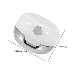 DECHOUS 4pcs Lip Care Set Lip Balm Small Containers Small Containers with Lids with Lids Plastic White