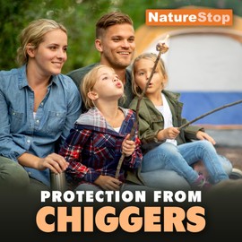 NatureStop Chigger Repellent Spray for Humans, DEET-Free Insect Repellent for Skin & Outdoor Protection, 6 oz (180mL)