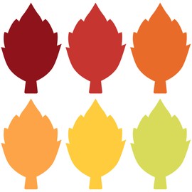 Wonmon 60 PCS Fall Cutouts for Bulletin Board Decoration, Maple Leaves Autumn Leaf Paper Cut Outs for Thanksgiving Fall Autumn Party Office Home School Classroom Bulletin Board Decoration