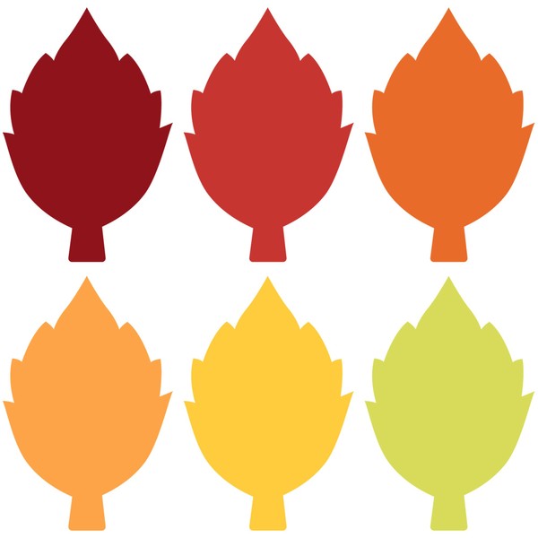 Wonmon 60 PCS Fall Cutouts for Bulletin Board Decoration, Maple