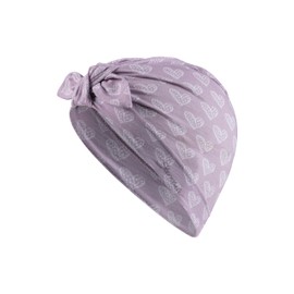 Sterntaler Knot Hat Hearts for Girls - Summer Hat Baby with UV Protection 50+ Made of Flame Yarn - Jersey - Turban Beanie Hat Baby, lilac