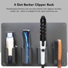 Hair Clipper Holder 4 Slots Prevent Slip Barber Clipper Storage