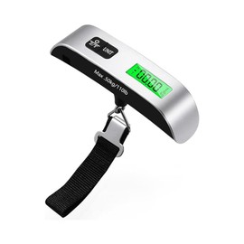 Veesori Electronic Luggage Scales,Portable Scales Max 50 kg/110 Lb Digital Weight Scale for Travel Weighing Suitcase With Backlit LCD Screen with Tare Function for Travel Accessories