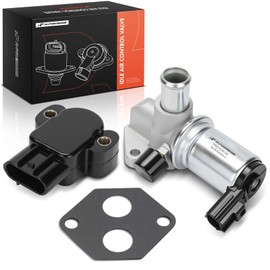 A-Premium Idle Air Control Valve IAC + Throttle Position Sensor TPS Compatible with Ford Mustang 1996-2001, Crown Victoria 1996-2002, Thunderbird & Lincoln Town Car & Mercury Cougar, Grand Marquis