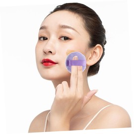 Baluue 4pcs Velour Loose Powder Puff Dual-sided Makeup Pads for Smooth Application Compact for Travel and Daily Use for All Skin Types