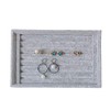 Tinsow Stackable 7 Slots Jewelry Rings Earrings Tray Velvet Showcase