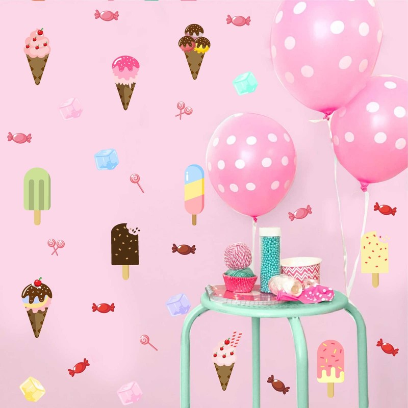 Barri Design Ice Cream Wall Decals Candy Wall Decal Ice