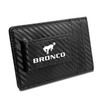 iPick Image Ford Bronco Black Carbon Fiber Leather Wallet RFID