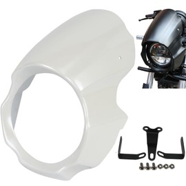 MOCODUO Front Windshield Fairing Cover Fits for Kawasaki Eliminator 500 SE ABS 2024 2025 Motorbike Headlight Windscreen Fairing Mask Cover Accessories White