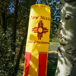 In the Breeze New Mexico 40" Windsock, Outdoor State Flag Windsock, 5204