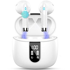 Wireless Earbuds, Bluetooth Headphones In Ear with Deep Bass, New Wireless Earphones