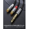 KAYQINHO 6.35mm to 2RCA Cable, 6.35mm 1/4" to 2 RCA