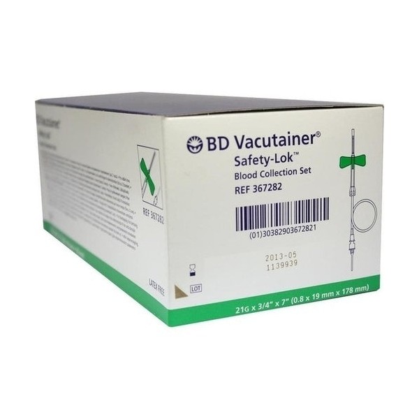 BD Vacutainer Safety Lok 21G 18cm blood collection set