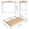 4NM 31.5" Small Desk No-Assembly Folding Computer Desk Home Office