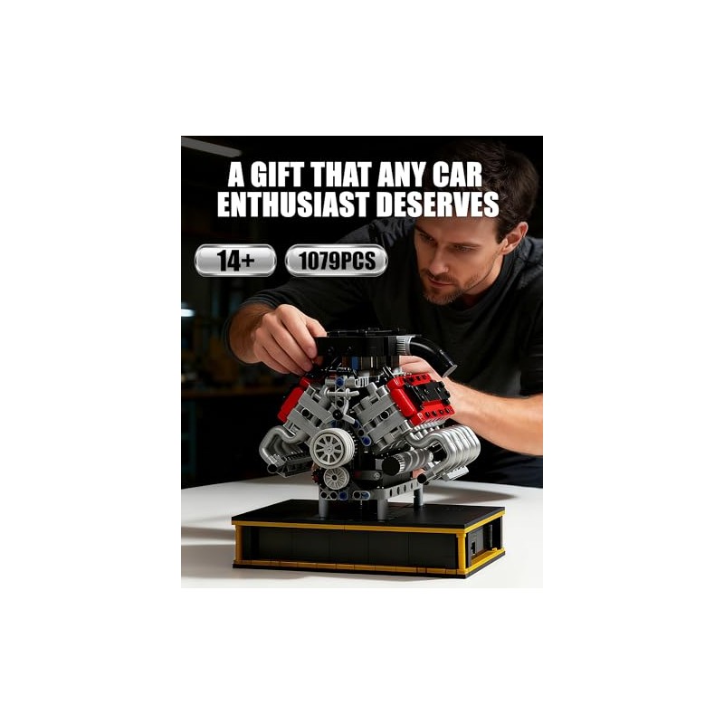 V8 Engine Building Set, Build Your Own Mini V8 Model