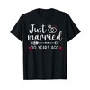 Just Married Couples Funny Husband Wife 30th Anniversary T-Shirt