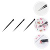 TEHAUX 3Pcs Nail Crystals Tweezers Picker Tool Durable Gems Applicator