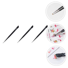 TEHAUX 3Pcs Nail Crystals Tweezers Picker Tool Durable Gems Applicator for Nail Projects for Nail Art Lovers