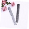 Mikinona Anti-static Aluminium Double-sided Hair Combs for Women Short Black