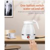 Foldable Electric Travel Kettle – Mini Portable Collapsible Water Boiler